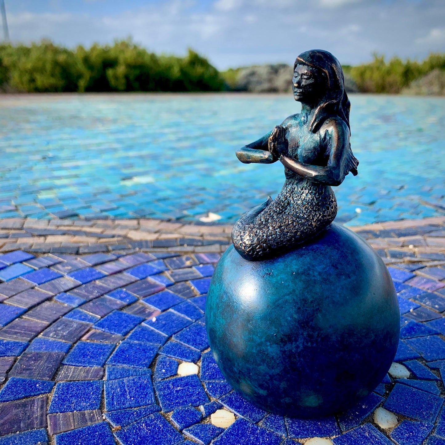 Siren Yoga Bronze Sculpture