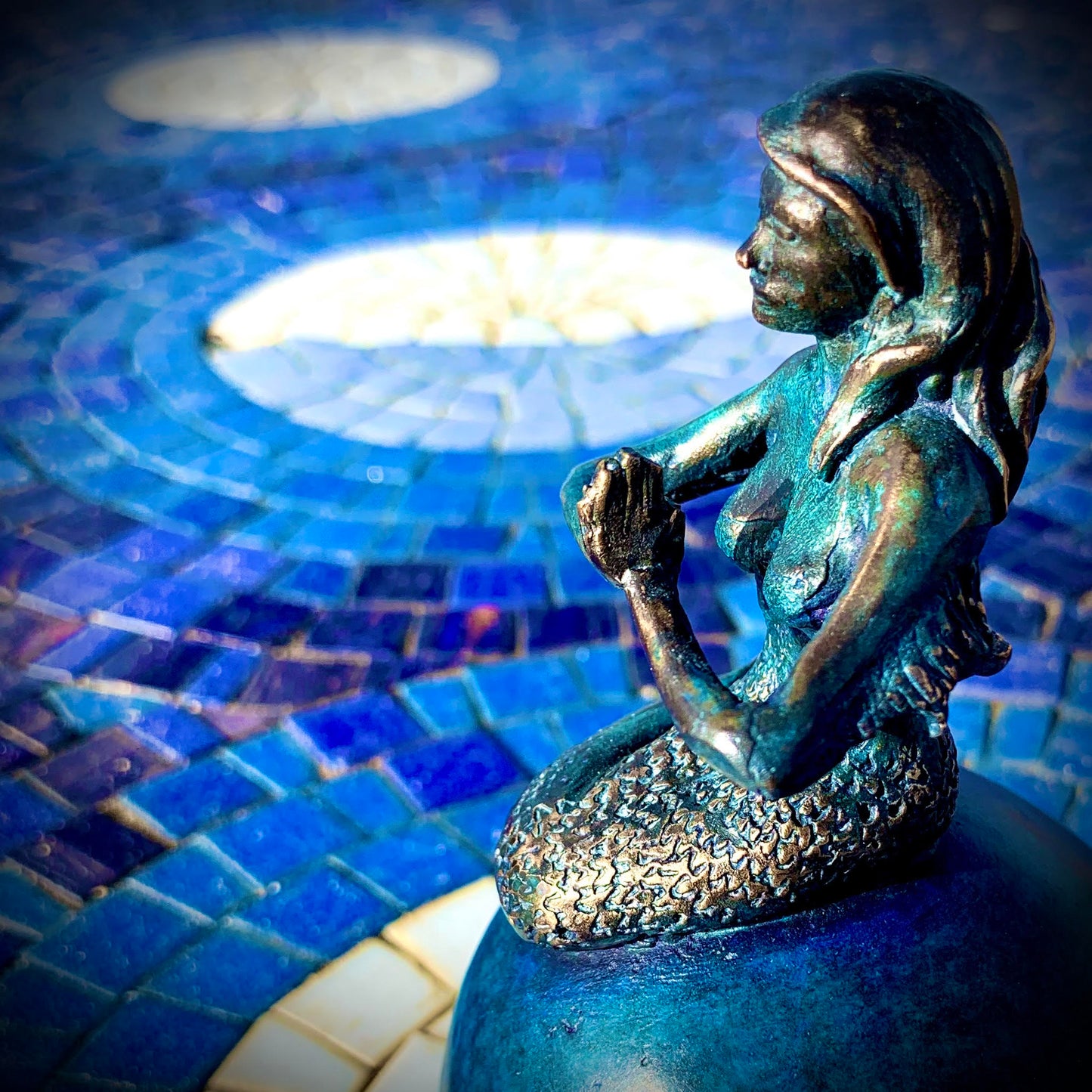 Siren Yoga Bronze Sculpture