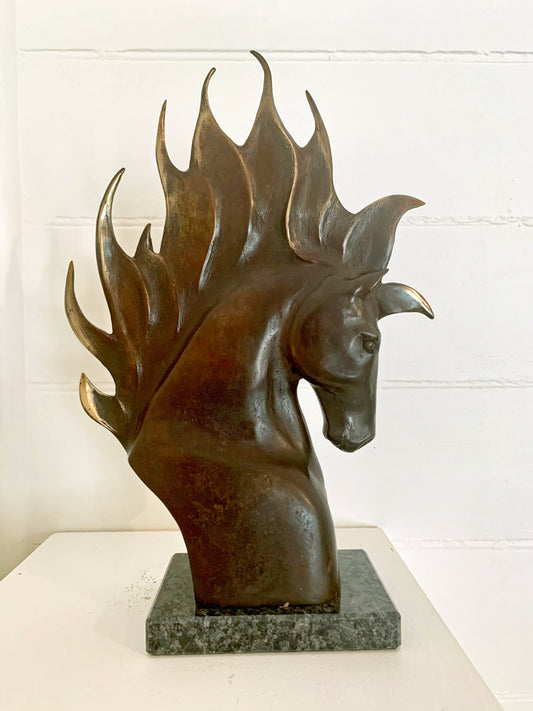 Fire Horse Bronze Sculpture