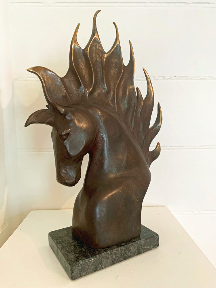 Fire Horse Bronze Sculpture