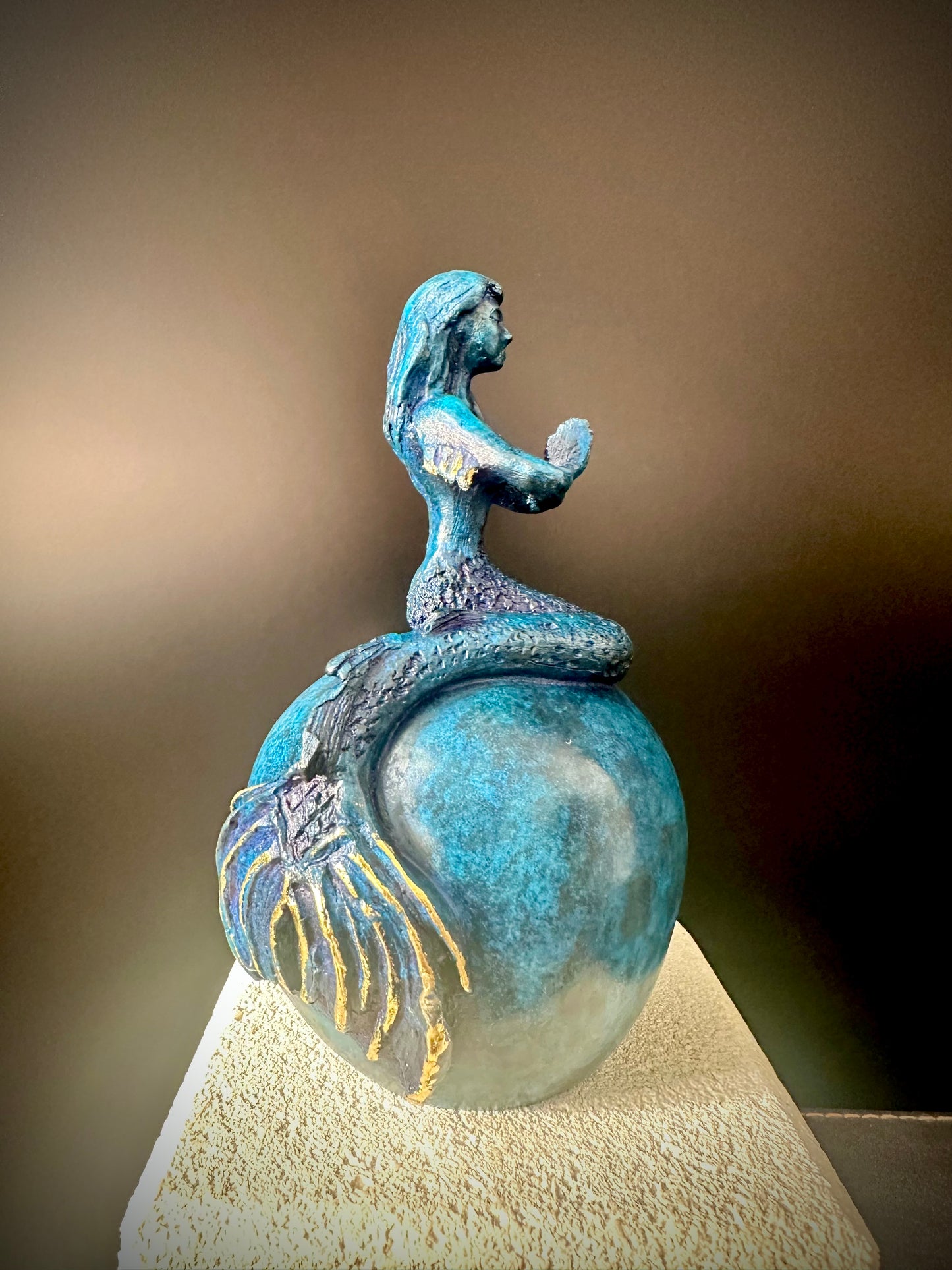 Siren Yoga Bronze Sculpture