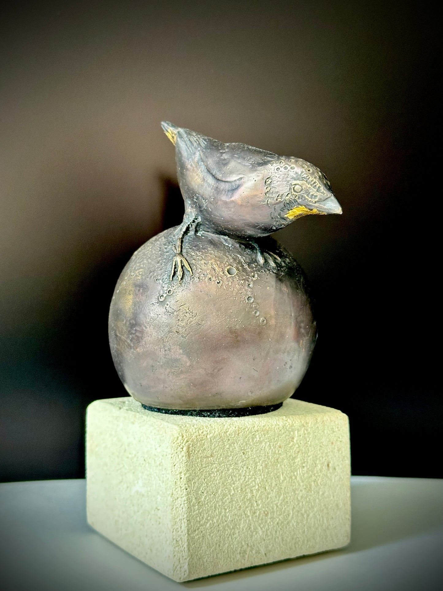 Spotted Pardalote Bronze Sculpture