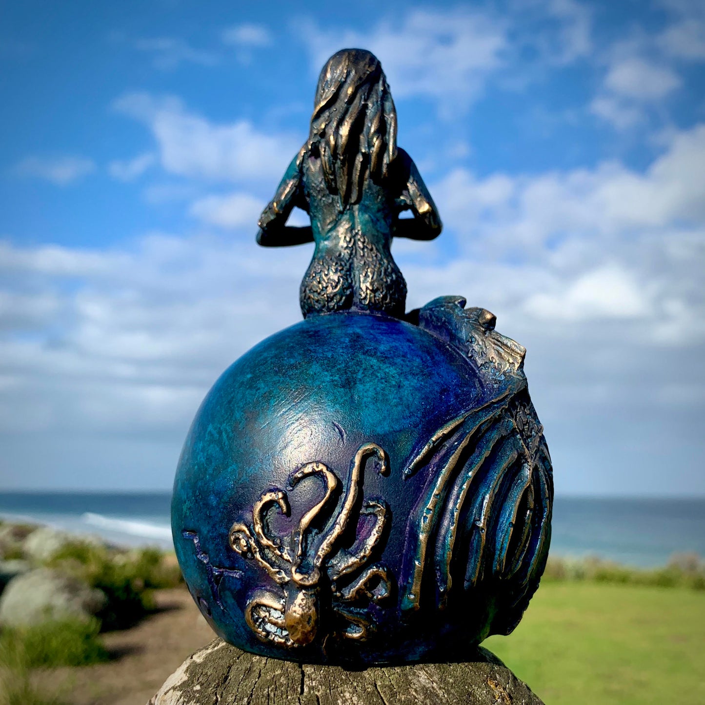 Siren Yoga Bronze Sculpture