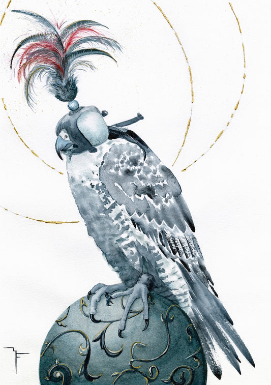 Medieval Falcon — Peregrine Falcon Fine Art Print | Marina Fox