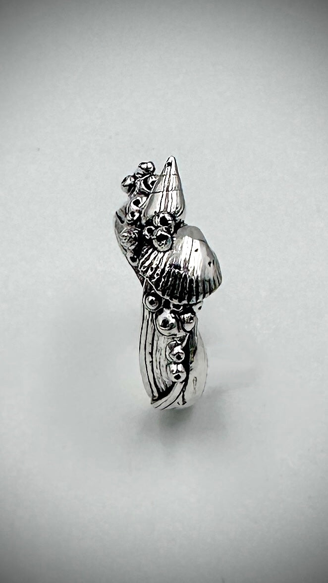 Shelley Beach Ring one-of-a-kind sterling silver ring inspired by Bay of Fires Tasmania