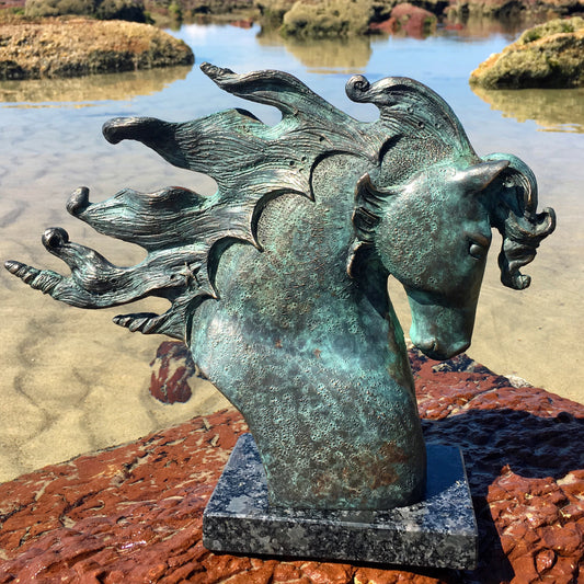 Water Horse Bronze Sculpture