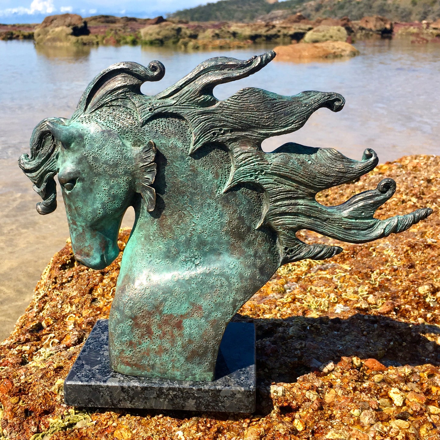 Water Horse Bronze Sculpture