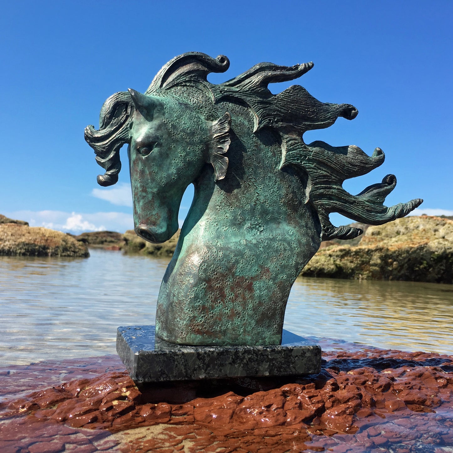 Water Horse Bronze Sculpture