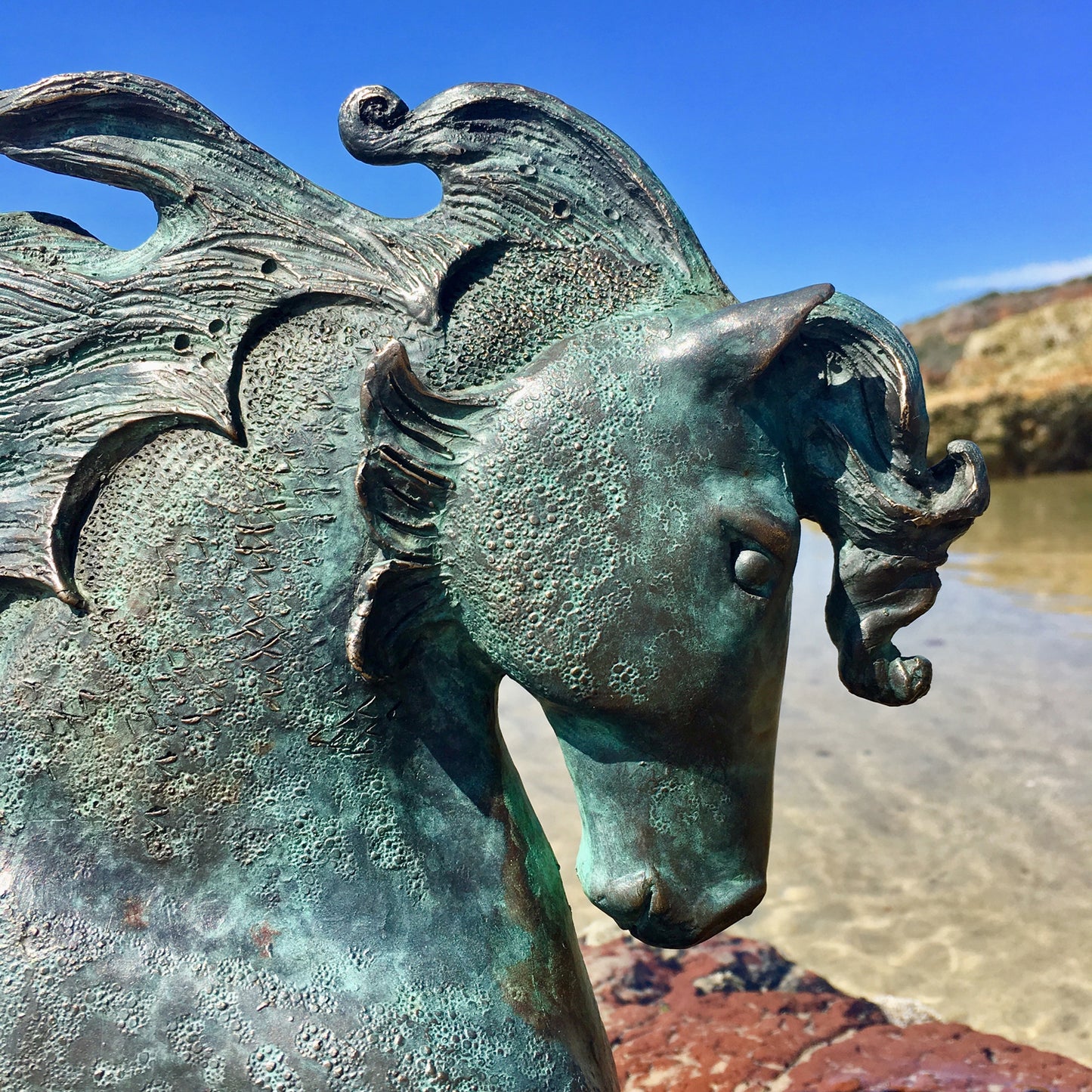 Water Horse Bronze Sculpture